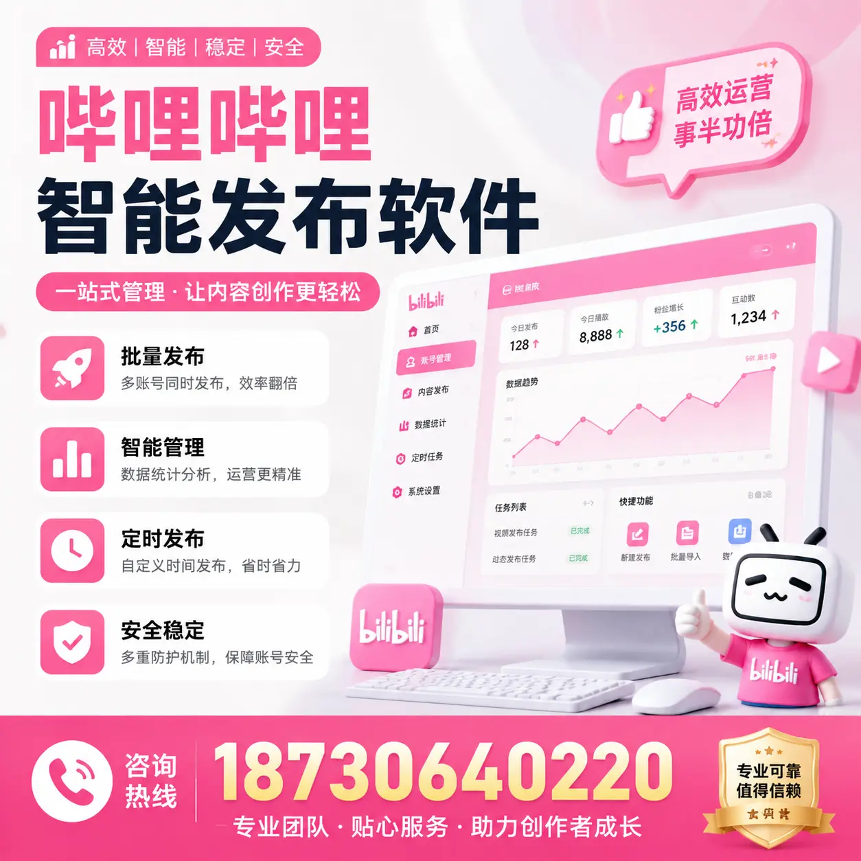如何评估哔哩哔哩智能发布软件的ROI？儋州 企业必读