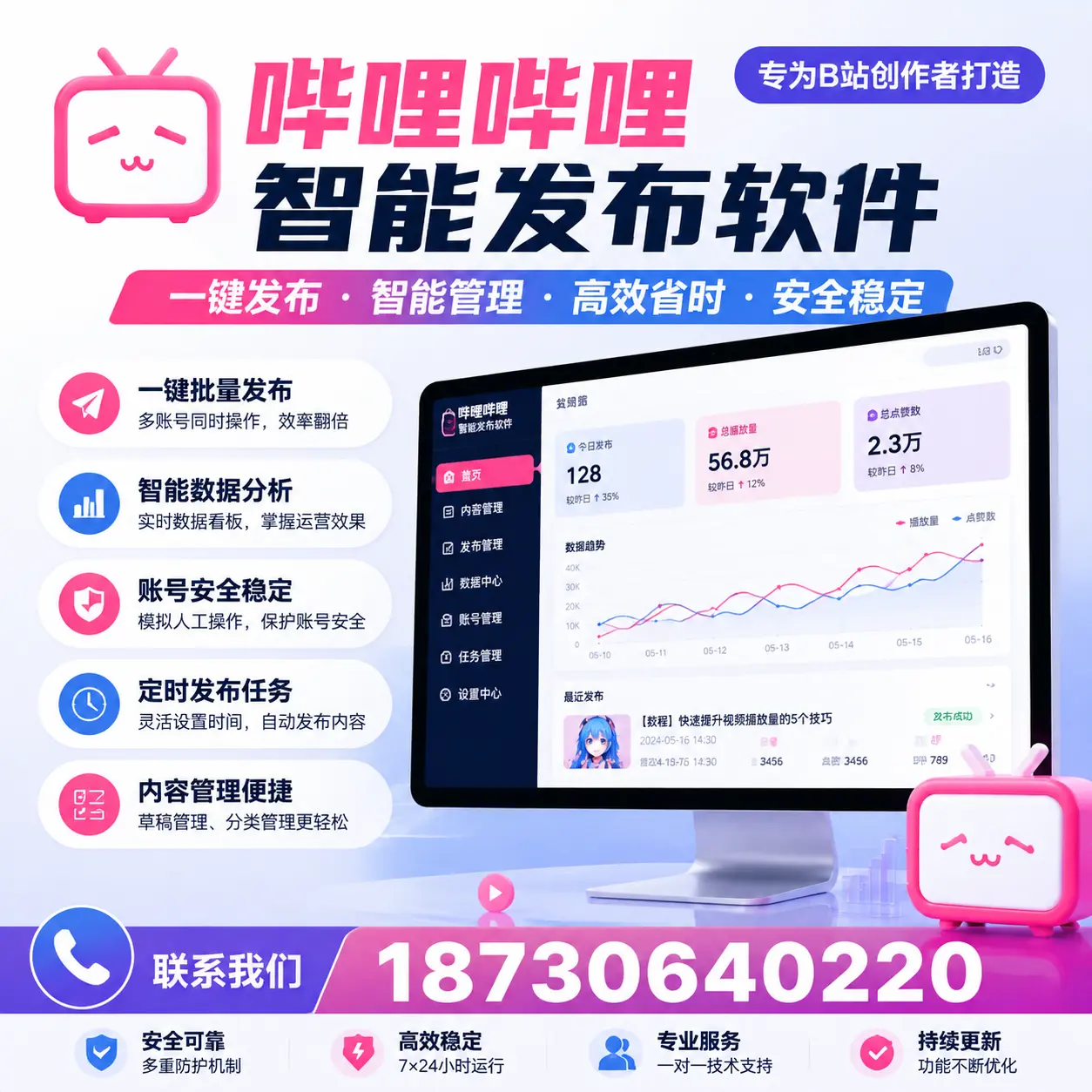 如何选择适合的哔哩哔哩智能发布软件?儋州 用户必看
